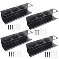 RealPlus Aerosol Spray Can Holder Rack Organizer, 4 Can Spray Bottle Holder Heavy-Duty Steel Wall Mounted for Garage and Workspace, Pack of 4 - color: 4-Can