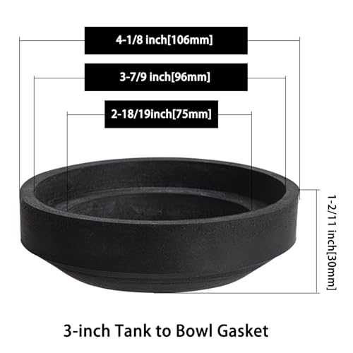 Tank to Bowl Mounting Kit Include Gasket - Compatible with Toto Drake Toilets Two Piece Model, Replacement Part 9BU024E and THU833-A