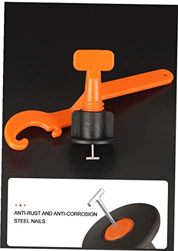 Tile Leveling System Kit with 100pcs Tile Leveler Installation Tool, 600pcs 2mm Tile Spacers and 2pcs Wrenches, Reusable Flooring Level Tile levellers for Building Walls & Floors