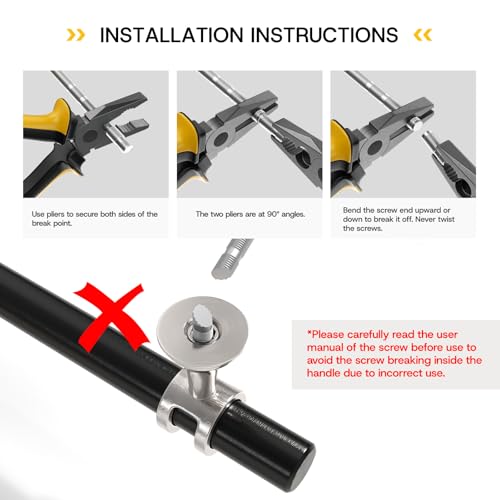 Rergy 10 Pack 3-3/4 Inch Hole Center Black and Silver Cabinet Pulls - color: Black&Brushed Nickel, size: 3-3/4in Hole Center(96mm)
