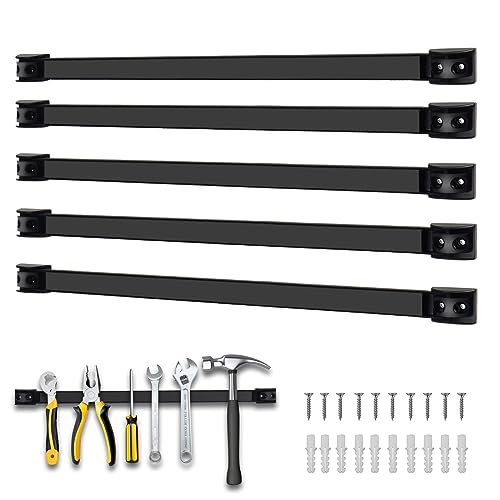 5 Pack Magnetic Tool Holder, Magnetic Strips Tool Magnet Bar PVC Coated for Garage Tool Organizer 18 In - style: 18IN-5 PACK