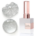 Double Rhythm 0.5Oz Glitter Gel Polish Shimmer Reflective Color for Nail Art Salon DIY Soak Off 15ml Nail Lamp Gel Polish at Home (Fairy Sparkle Silver-B1170) - color: Blossom Sparkle Silver