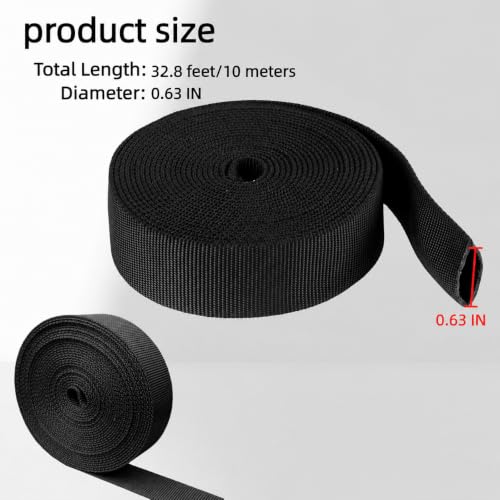 32.8FT Nylon Hydraulic Hose Protector Sleeve, Protective Braided Sleeve Cover for Small Hydraulic Hoses, TIG Torch Hoses, Welding Cables, Wire Harness and Cable Management, Wear Resistant Hose Sheath - size: 0.63 Inch ID