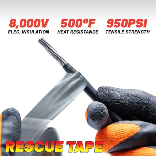 Bond It Rescue Tape, Self-Fusing Silicone Repair Tape, 1 in x 12 ft, Green - color: Green, size: 1" x 12' x 20mil