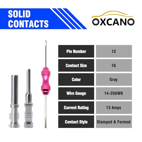 Deutsch 12 Pin DT Connector Kit, Gray Waterproof DT Connectors - style: 5 Sets 12 Pin
