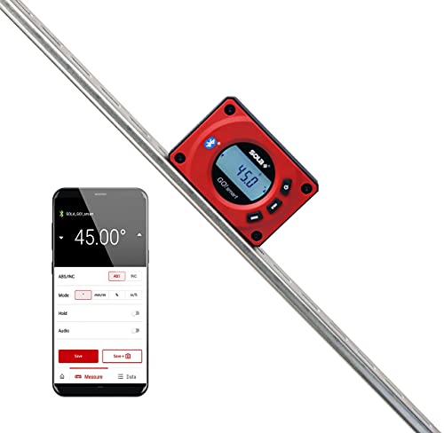 SOLA GO! Smart Digital Pocket Level with Bluetooth, Magnetic 3-Inch - size: 3-Inch, style: Digital, Bluetooth