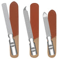 Stainless Steel Nail File (3 Pack) for Natural Nails, Metal Nail Files with Sharp Pointed Tip Fingernail File Sheath Case Double Sided Reusable Flat File Manicure Tool Home Salon Travel Use Men Women - size: 3 Pack Stainless Steel Nail File with PU Case