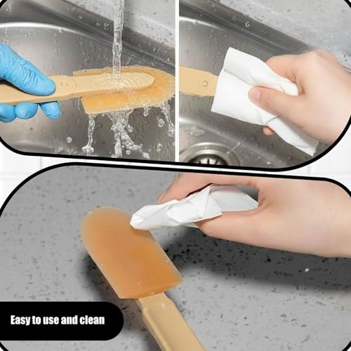 17PCS Rubber Caulking Spatulas Tool Set – 4 Size Silicone Sealant Finishing & Rubber Caulk Grout Spreader Applicator Kit with ABS Handle for Windown Kitchen Bathroom Floors Tiles Walls Brick Skirting