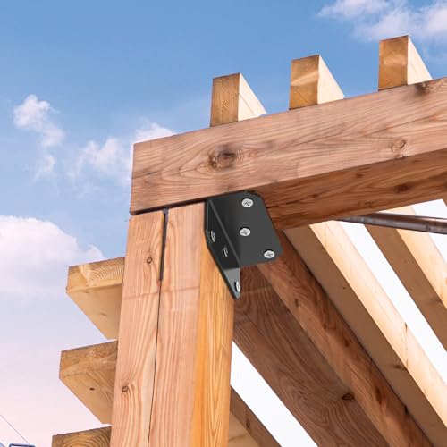 2x4 Galvanized Corner Brace – Heavy Duty L Bracket (4-Pack) - size: 2x4 inch ( 4 Pack )