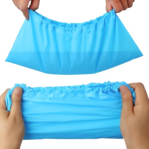 Yeios 100 Pack Waterproof Disposable Shoe Covers CPE Non Slip for Rain Mud