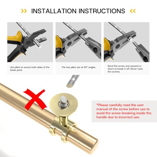 Rergy 10 Pack 3 Inch Hole Center Gold Handles for Cabinets Kitchen Pulls - color: Gold, size: 3in Hole Center(76mm)