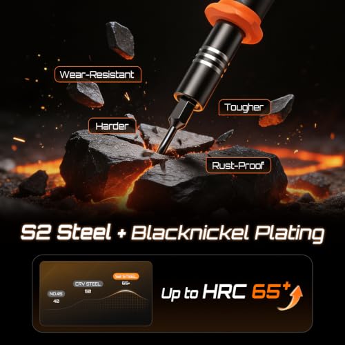 JOREST 55pcs Small Precision Screwdriver Set with Torx T5 T6, Mini Tool Kit - style: 55 in 1 S2