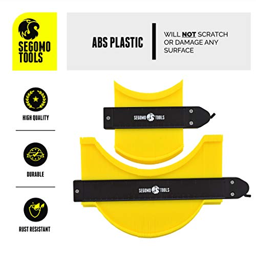 2 Pieces 5 Inch & 10 Inch Contour Gauge Profile Tool With Lock | Easy Shape Contour Gauge Duplicator | Contour Gauge Tool With Lock | Shaker Contour Gauge - CG2P