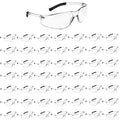 Salfboy 50 Pack Clear Safety Glasses Men, Scratch Resistant Eye Protection - color: 118-50 Clear