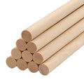 Wooden Dowel Rods Wood Dowels for Crafting 1/2 x 12 Inch, 10 PCS Macrame Wood Rods Round Wooden Sticks for Crafts, Unfinished Birch Hardwood Sticks for Crafts and DIYers, Wands Flags - size: 1/2"×12"-10 PCS