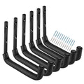 Garage Hooks, 10" Heavy Duty Garage Storage Tool Hangers, Wall Mount Storage Hooks for Garden Tools, Ladders, Bikes, Bulky Items - size: 8inch x 10inch