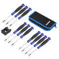 WORKPRO 10-Piece Precision Screwdriver Set with Pouch - color: Blue