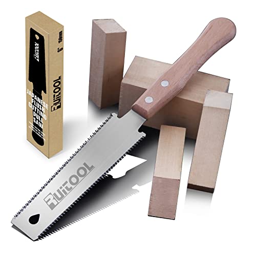 RUITOOL Japanese Hand Saw 6 Inch Double Edge Ryoba Pull Saw for Flush Cuts - size: Small