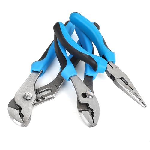 FASTPRO 220-Piece Home Tool Set, Household Repairing Tool Kit, Blue - color: Blue