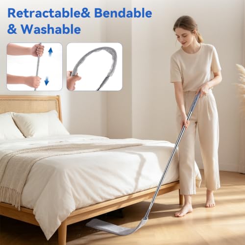 4 Pcs Blind Cleaner & Gap Duster, Under Fridge Retractable Cleaning Tools