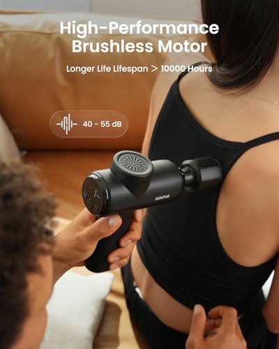 RENPHO Active Thermacool 2 Massage Gun with Intuitive Heat and Cold Control - color: Classic Black