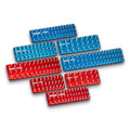 Westling USA Premium Aluminum Professional 8 Piece Socket Tray/Organizer Set, Holds 273 Standard and Metric Sockets (Red/Blue, 3 Row) - color: Red/Blue, size: 3 Row