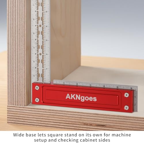 Precision Woodworking Square, Woodworking Scriber Marking Line Ruler 6inch - style: 6 Inch