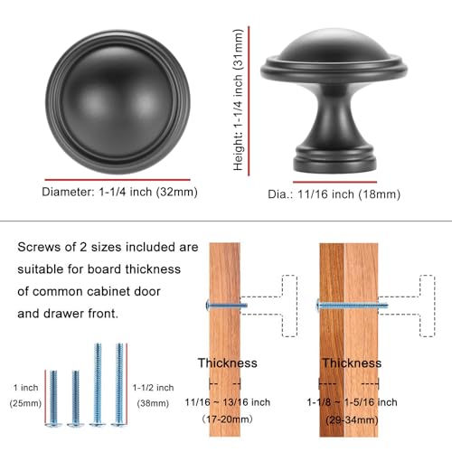 KOOFIZO 10 Pack Brushed Gold Cabinet Knobs Round Single Hole Pulls K30 - color: Brushed Gold, size: Knob 1 - 10Pcs