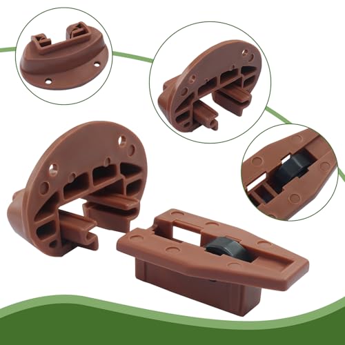 10 Sets Round Drawer Track Guide & Glides, Without Sleeves