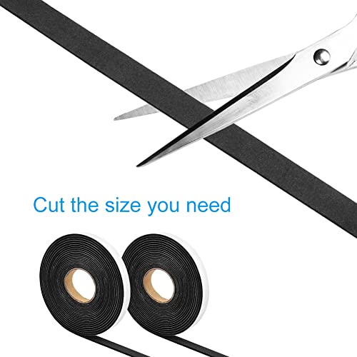 Seal Foam Tape,1/2 Inch W x 1/16 Inch T Weather Stripping for Door and Window, High Density Single Sided Closed Cell Door Insulation Weather Strip,2 Rolls 16FT Long Each - size: 1/2''W x 1/16''T x 32FT