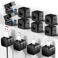 SaiTech IT 12 Pack Magnetic Cable Clips, Cord Organizer Holder Black - size: 12 Pack