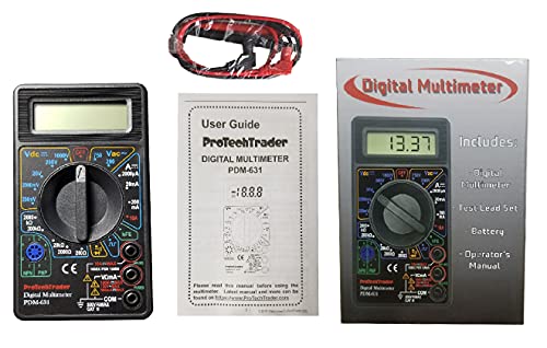PDM-631 7-Function Digital Multimeter, AC/DC Voltage, Resistance, Current - style: Basic Digital Multimeter PDM631