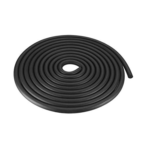 uxcell Foam Rubber Seal Weather Strip 12mm Diameter 5 Meters Long Black - size: 12mm x5m