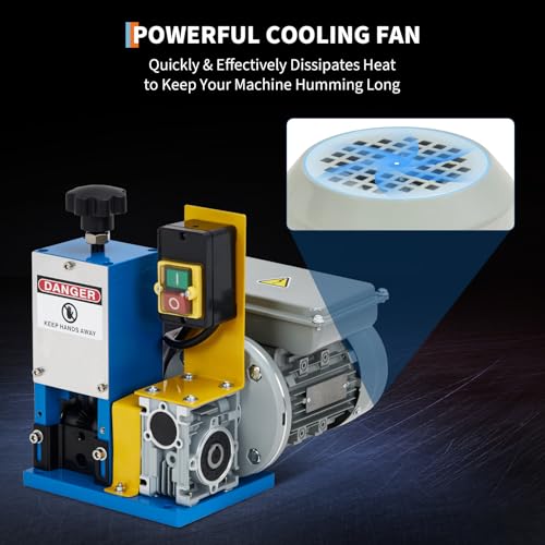 180W Electric Wire Stripper Machine 0.06‑1'', Alloy Steel Blade
