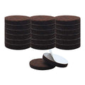 uxcell 20pcs Furniture Pads Round 3/4" Dia Self-Stick Non-slip Anti-scratch Felt Pads Home Floors Protector Dark Brown - size: 22 x 5mm