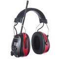 AM FM Radio Hearing Protection Earmuff, Bluetooth 5.4, 30SNR - color: Am/Fm+ Bluetooth-red