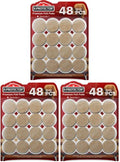 Best Felt Furniture Pads X-PROTECTOR - 48 Premium Chair Felt Pads Floor Protector for Furniture Feet Wood Hardwood Floors - Protect Your Hard Floors! (Beige) (Pack of 3) - size: 48 PCS 1" Beige, Round (Pack of 3)
