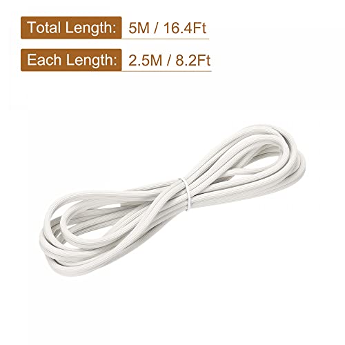 uxcell Screen Spline, 5M/16.4Ft Silicone Sealing Strip 4.5mm OD White - size: 4.5mm x 5M