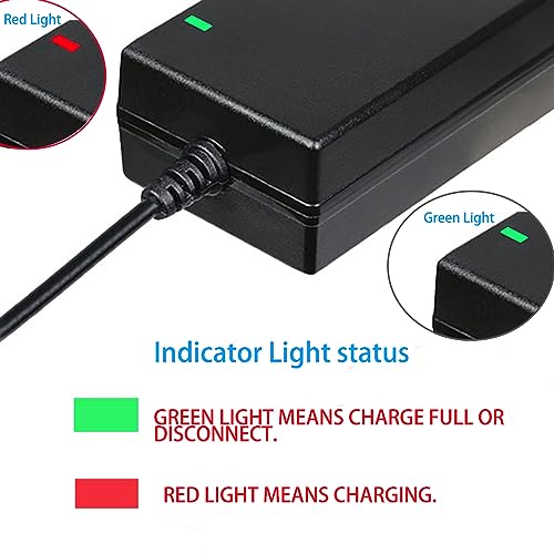 42V 2A DC Male Power Adapter for 36V Electric Bike Lithium Battery Charger,Escooter Ebike Battery Charger Connector Diameter 5.5mmx2.1mm/2.5mm