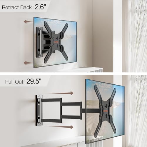 ELIVED 29.5in Long Arm TV Wall Mount for 26-60" TVs, VESA 400x400, 77 Lbs - size: Indoor Arm: 29.5"