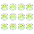 HARFINGTON 12pcs Circular Bubble Spirit Level 13x7mm Mini Round Bubble Spirit Level Little Measuring Layout Tools for TV Industrial Carpentry Picture Frame, Green/Red - color: Green/Red, size: 13x7mm