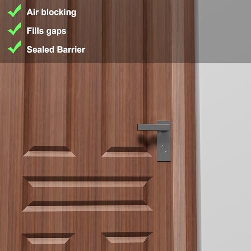 Elvone T-Shaped Weather Stripping Seal, Clear Silicone, 1.37 in x 20 ft - color: Clear, size: 20FTX1.37IN