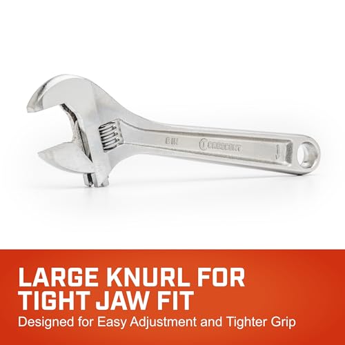 Crescent Wrench 6" Adj,Chrome