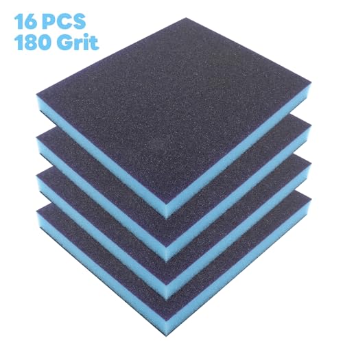 BokWin 16Pcs Sanding Sponge, 180 Grit - size: 180 grit