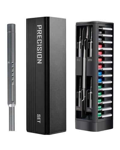 49 in 1 Precision Screwdriver Set, Professional Magnetic Mini Screw Driver with Magnetic Storage Box, Repair Tool Kit for Phone, Computer, Watch, Laptop, Macbook, Ring Doorbell, Eyeglass, Electronic - style: Manual