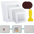 WYIRONG 19 Pack Drywall Repair Kit for Large Holes, 2/4/6/8 Inch Dry Wall Patch Kits for Erase a Small Nail Hole, Plaster Wall Patching Self Adhesive Aluminum Mesh with Scraper and Sandpaper - style: 19 Pack Drywall Patch Kit