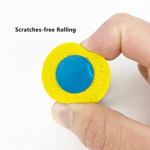 Umaki Soft Sponge Seam Roller, Vehicle Vinyl Wrap Wheel Roller, Enhancing Stickiness Pressure Roller Tool for Car Wraps, Film Tinting or Wallpaper, with Lightweight Handle, Yellow, 1Pack