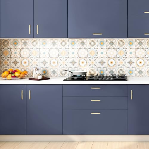 Ravinte Brushed Gold Cabinet Pulls Curved Drawer Handles 3 Inch CC, 30 Pack - color: Brushed Brass