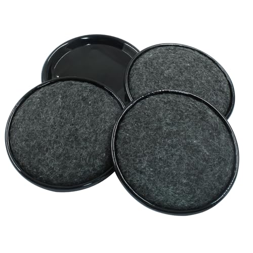 8Pcs Felt Furniture Sliders, Round, 3 inch Dia - size: Round, 3 inch Diameter