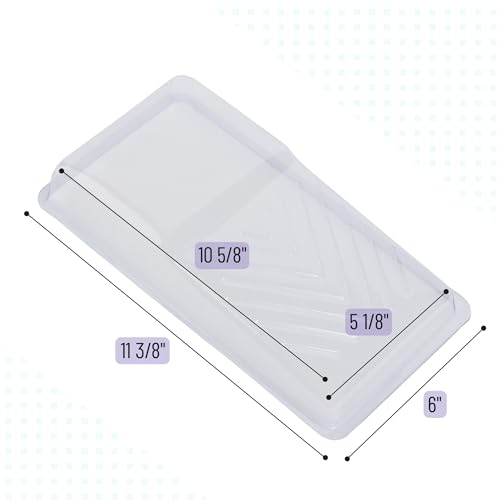 Bates- Paint Tray Liner, 4 Inch, 30 Pack, Clear, Plastic Disposable Paint Tray for Painting Walls - color: Clear, size: 30 Pack 4 Inch